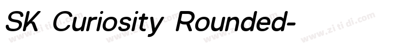 SK Curiosity Rounded字体转换
